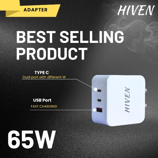 [test001] 65-watt charger with GAN TECHNOLOGY
