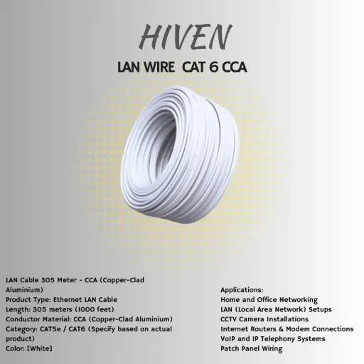 [lan cable 6] Cat 6 lan cable CCA - 305 meter