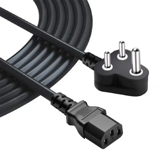[delivery] 500 W Desktop Power Cable, 3 Pin Type Connector, 2 M Length(Black)